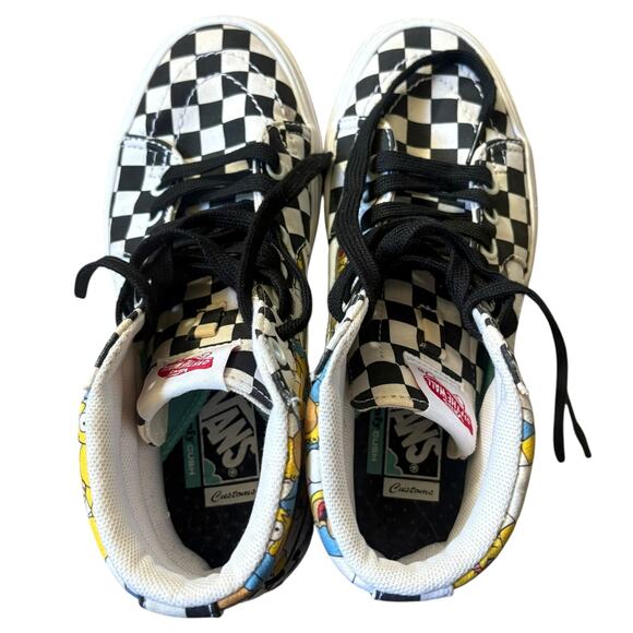 Women’s size 6.5 VANS customs The Simpsons high top shoes - Picture 5 of 8